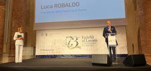 Lintervento del presidente Robaldo alla 73^ edizione della Fedeltà al Lavoro e Progresso Economico